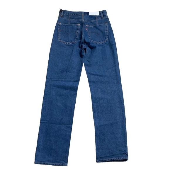 RE/DONE Levi’s Button Fly Tinted Steel Blue 90’s Jeans New With Tags - Picture 4 of 16